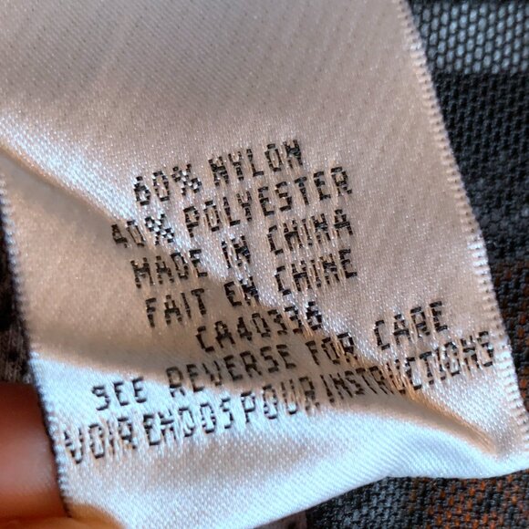 NESS -  XL Asymmetrical Tunic Top Black Gray Abstract Print Long Sleeve - Picture 10 of 11